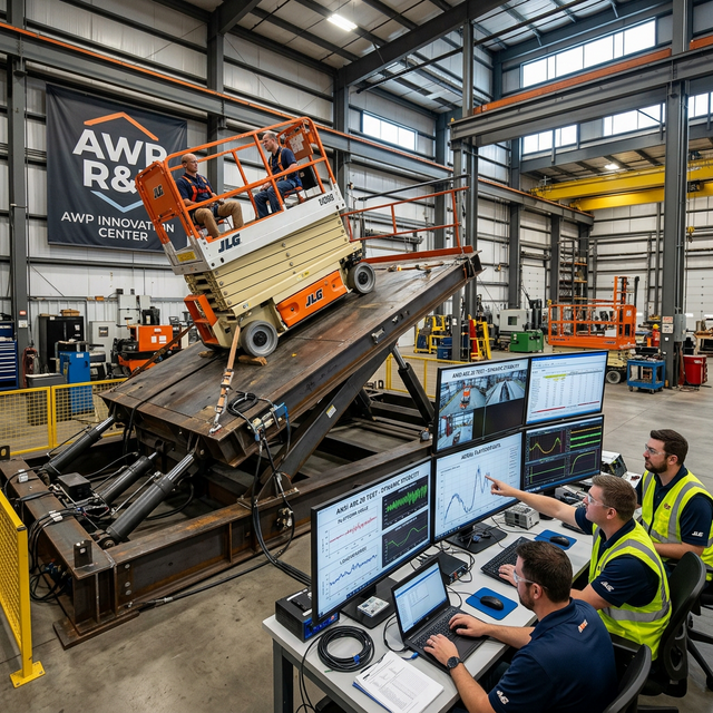 China Awp Manufacturers Expert Audit AWP dynamic testing center with technicians monitoring safety data