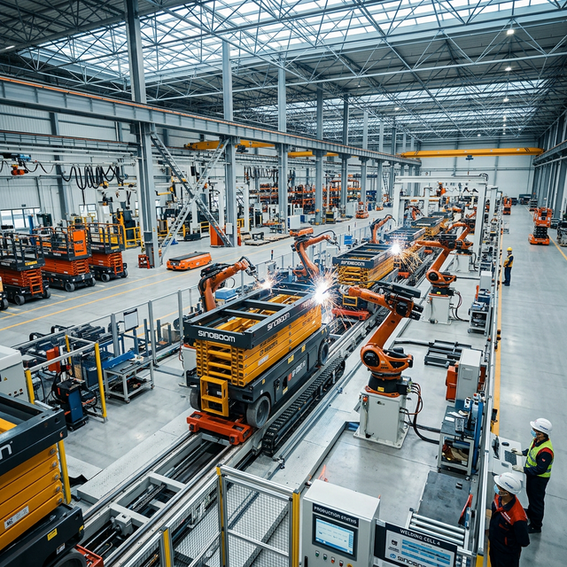China Awp Manufacturers Expert Audit Automated robotic assembly line in a leading Chinese AWP factory
